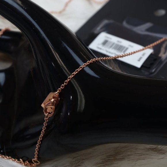 OPEN CIRCLE STONE STRAND NECKLACE (COACH F54514) - Picture 6 of 6